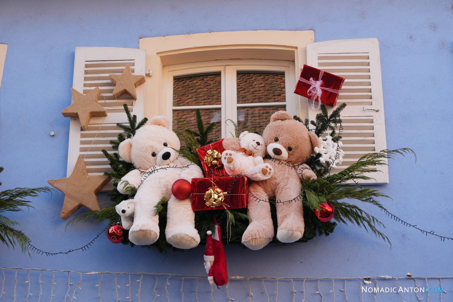 Decorated window in Eguisheim