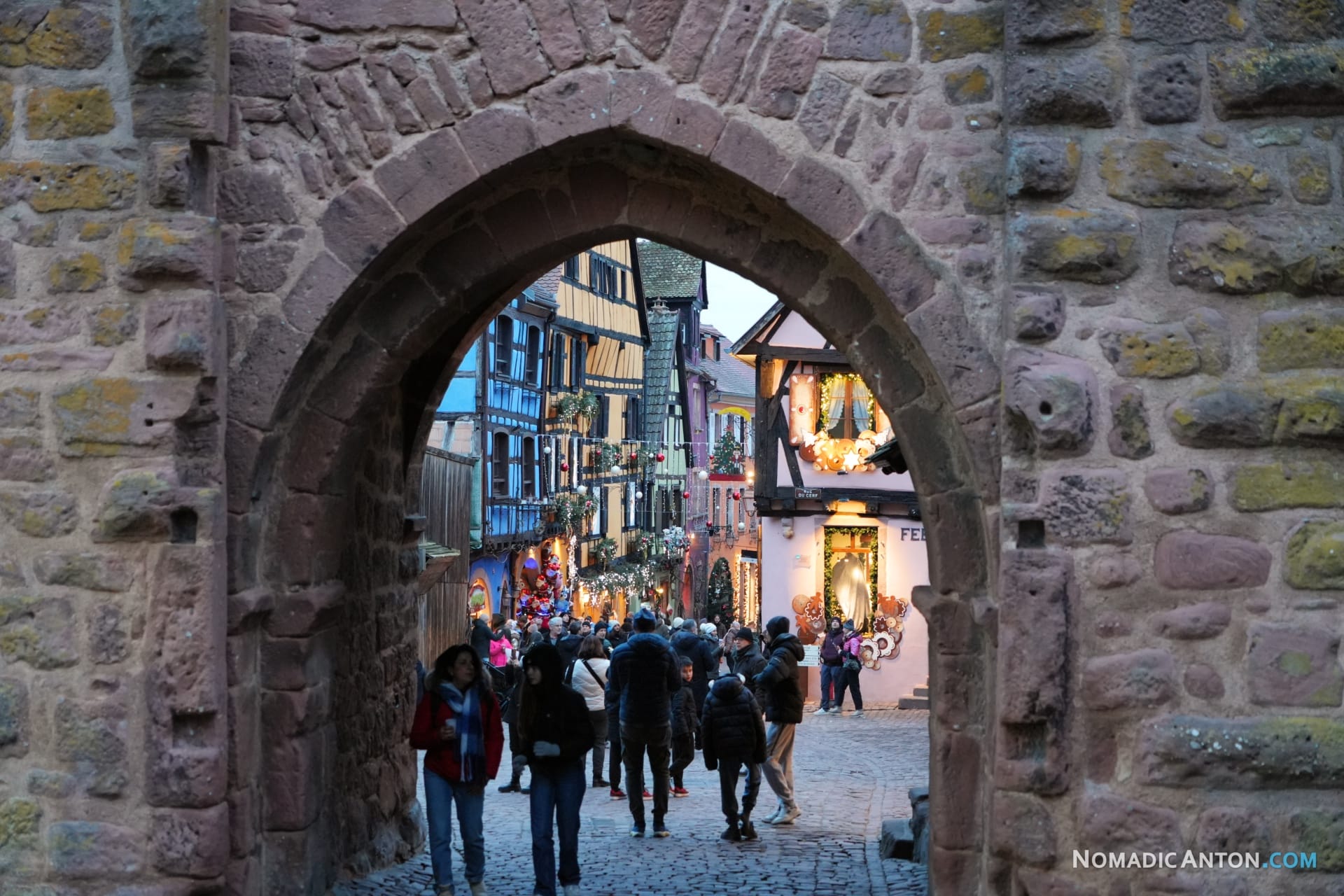 Entrance gate to Riquewihr