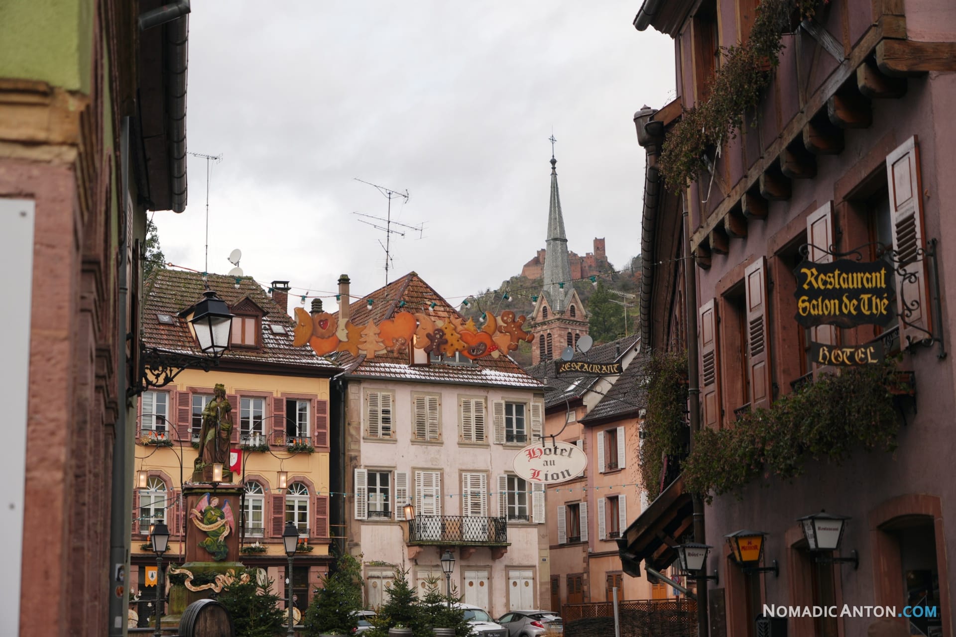 One of the squares in Riquewihr