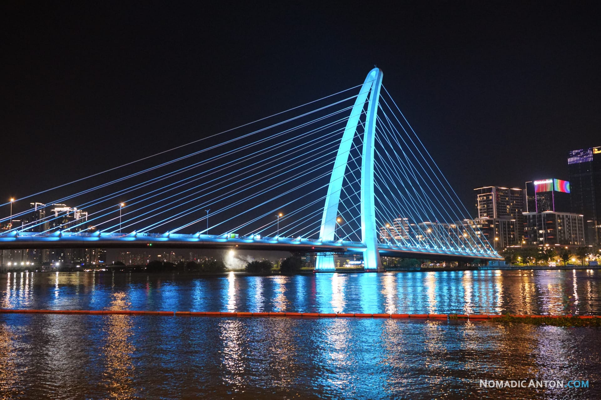 Ba Son bridge at night