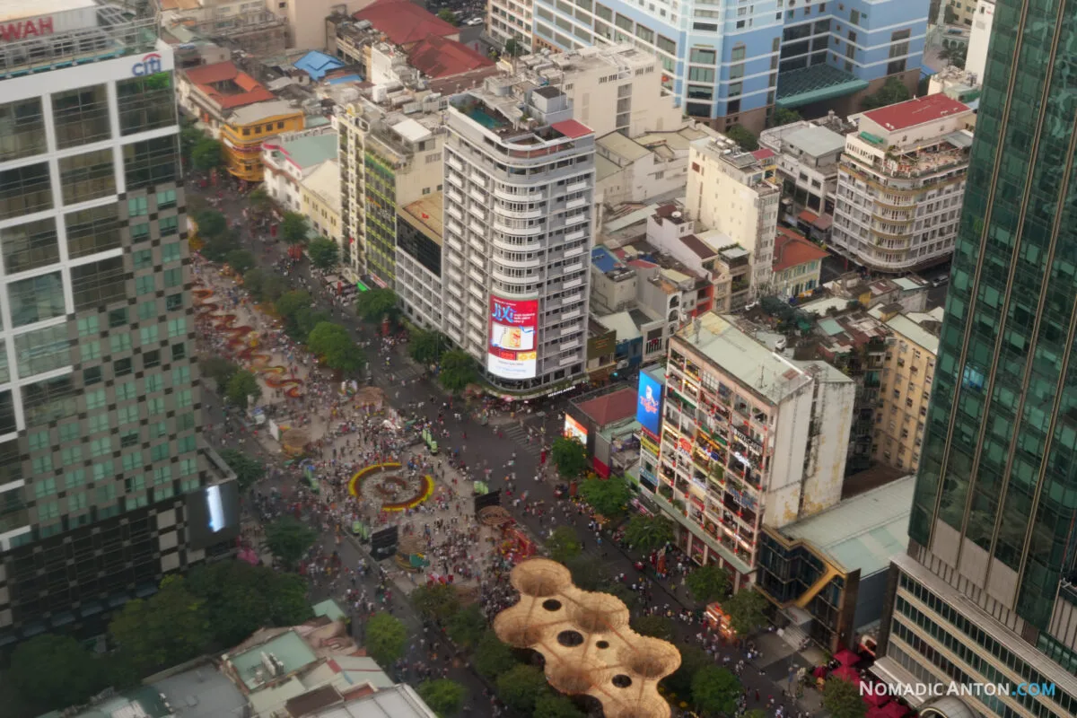 Streets of Ho Chi Minh City during Lunar New Year