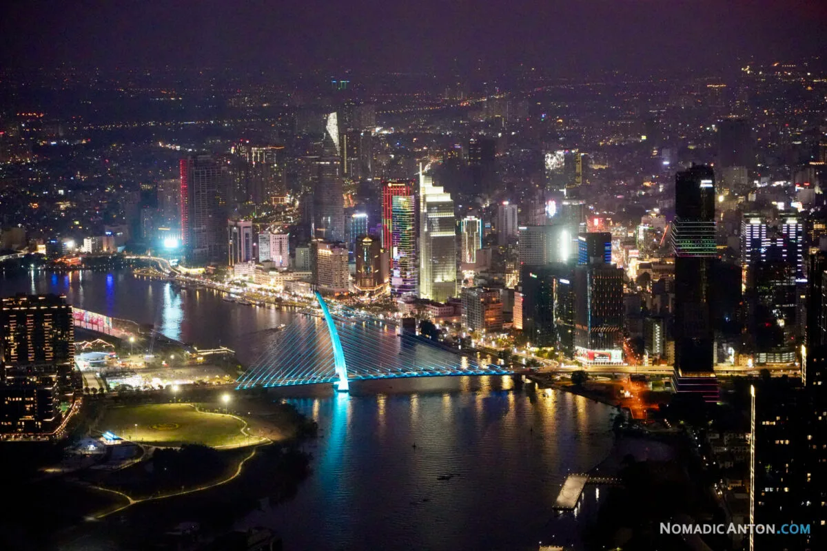 View of Ho Chi Minh from Landmark 81 observation deck