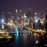 View of Ho Chi Minh from Landmark 81 observation deck