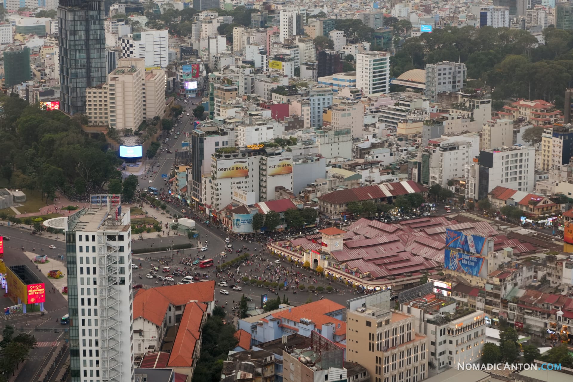 View of the market from Bitexco Financial Tower