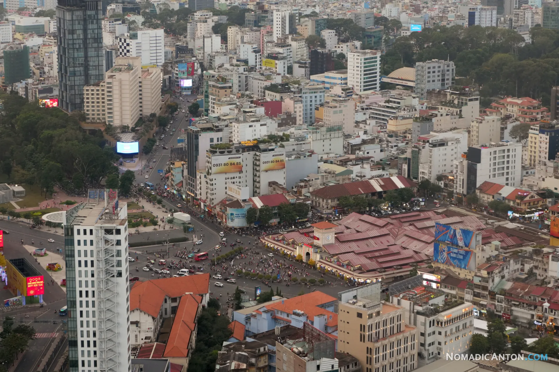View of the market from Bitexco Financial Tower