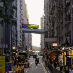 Bus on the overpass at HKU