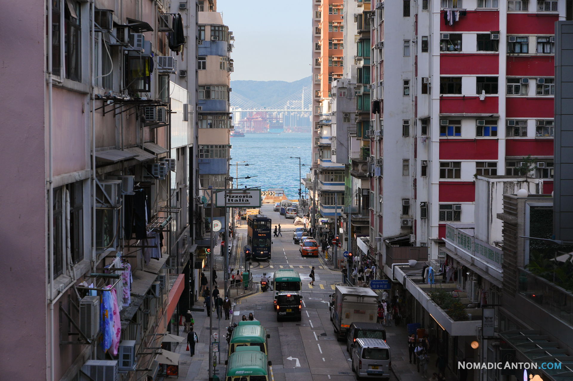 Kennedy Town Street and Sea