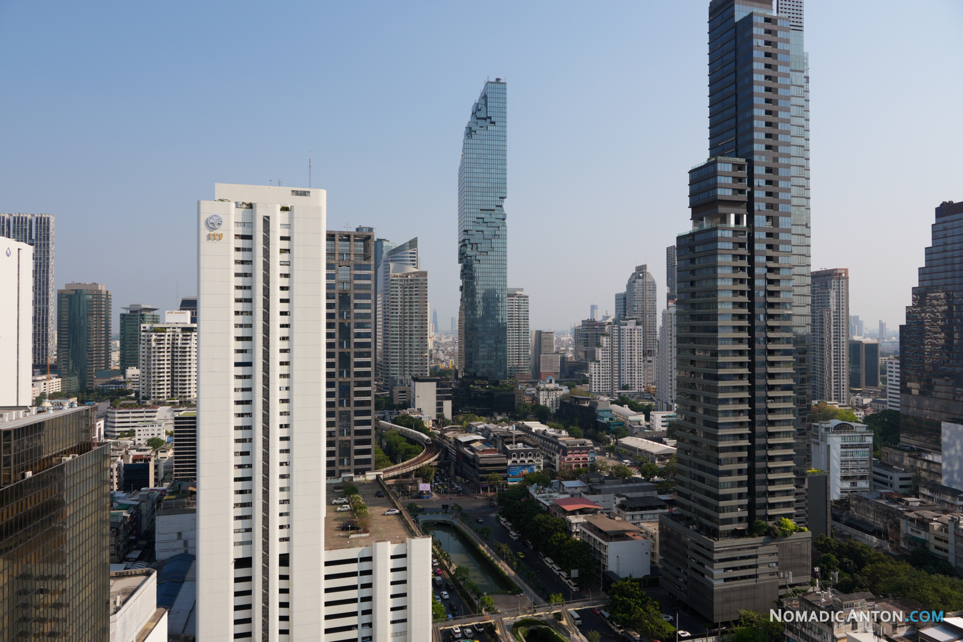 Bangkok city view from Amara hotel
