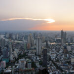 Sunset view from Mahanakhon Tower