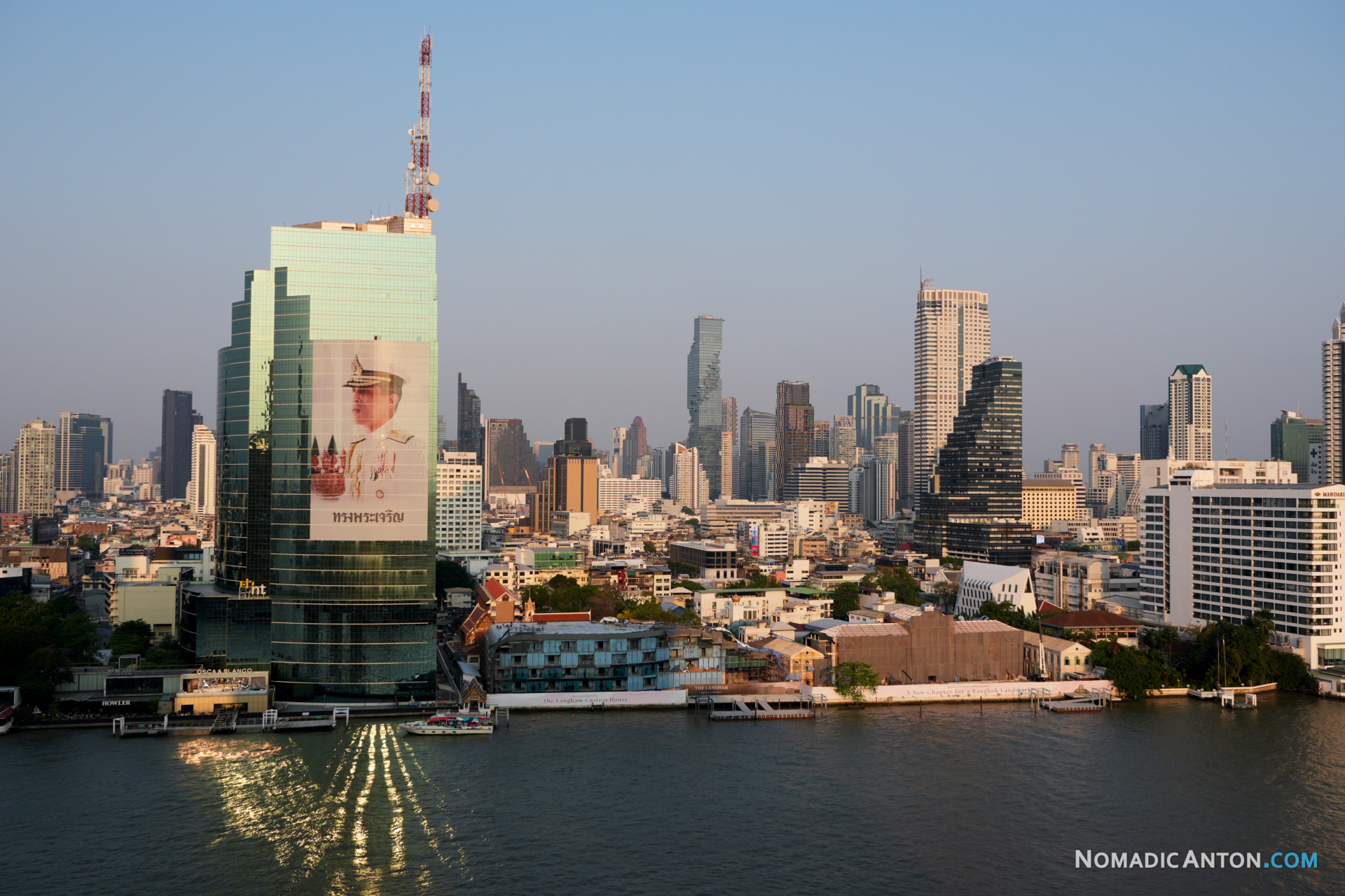 View of the city from IconSiam shopping mall